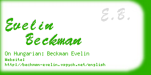 evelin beckman business card